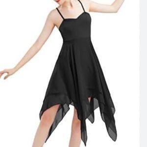 IBTOM CASTLE womens black ballet dance dress flowy size small NWT
